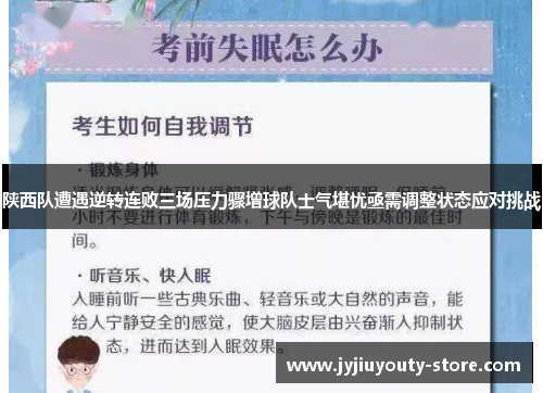 陕西队遭遇逆转连败三场压力骤增球队士气堪忧亟需调整状态应对挑战